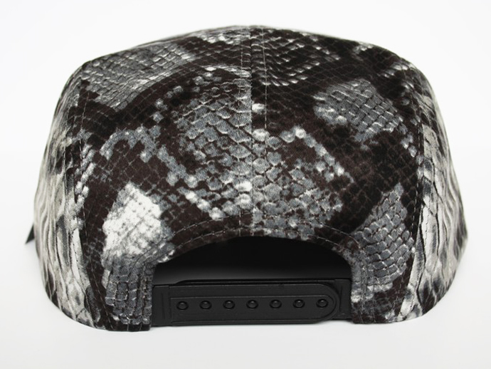 ITZU Co. Snakeskin 5 Panel Snapback Snake Skin Snap Back Cadet Hat